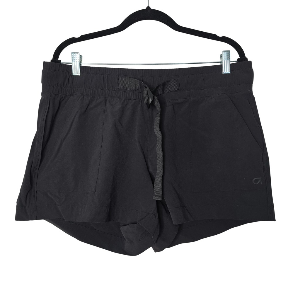 Gap Shorts Womens XL Black GapFit Active Utility Belted Hiking Athletic Pockets